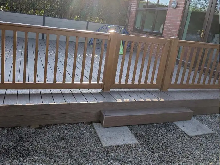 photo of composite new decking