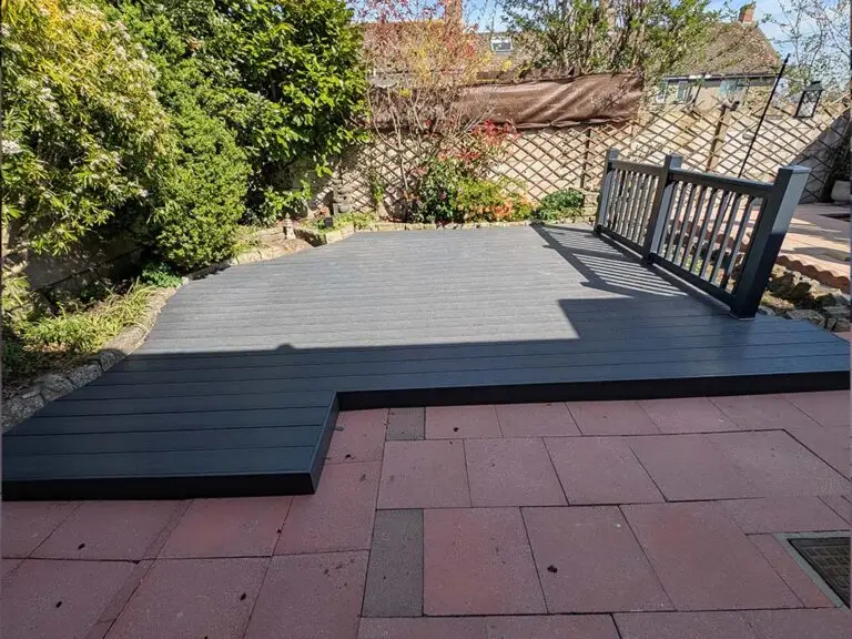 Composite Deck with Balustrades